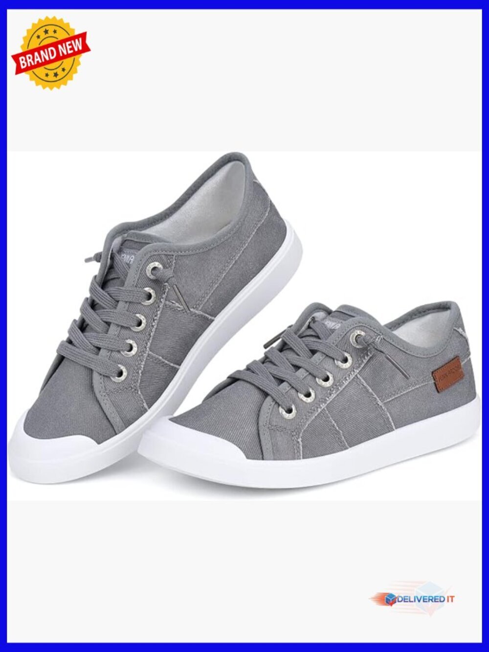 Slip-on Canvas Fashion Sneakers Comfortable Casual Walking Flats Lightweight